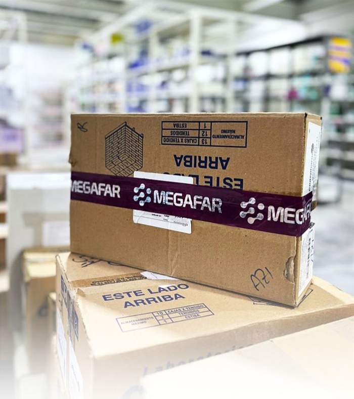 Pedido de Droguería Megafar listo para despacho en bodega
